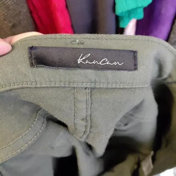 Kancan Jeans Womens 30 Olive Skinny Fit Mid Rise Ankle New Modest Classic Casual - Picture 5 of 9